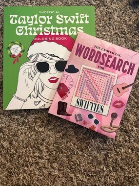 Taylor Swift word search and coloring books